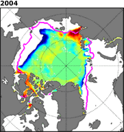 79-2000 median Arctic sea ice extent